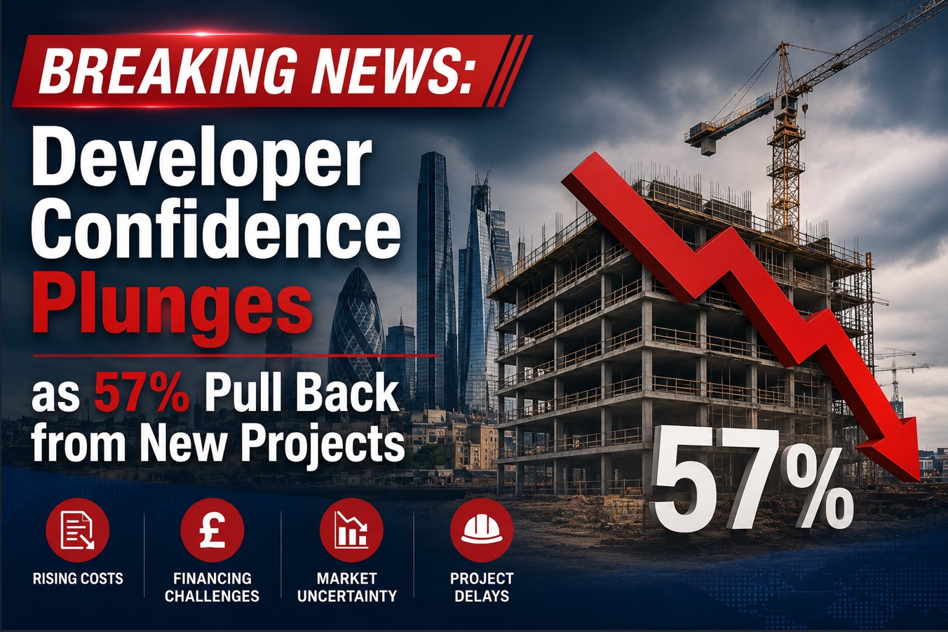 Developer Confidence Plunges as 57% Pull Back from New Projects
