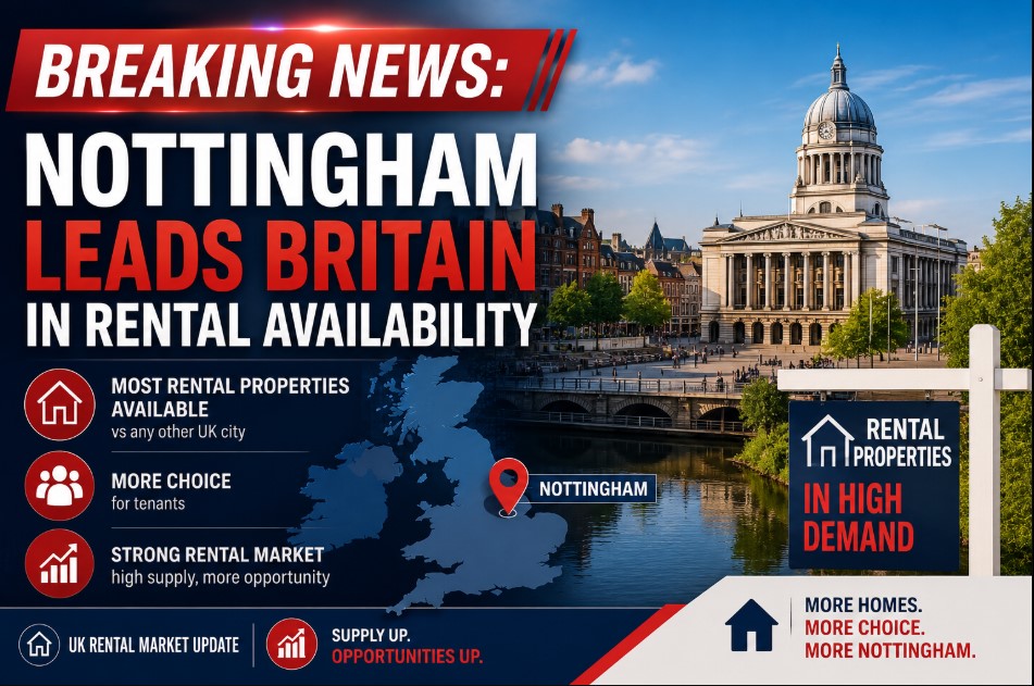Nottingham Leads Britain in Rental Availability