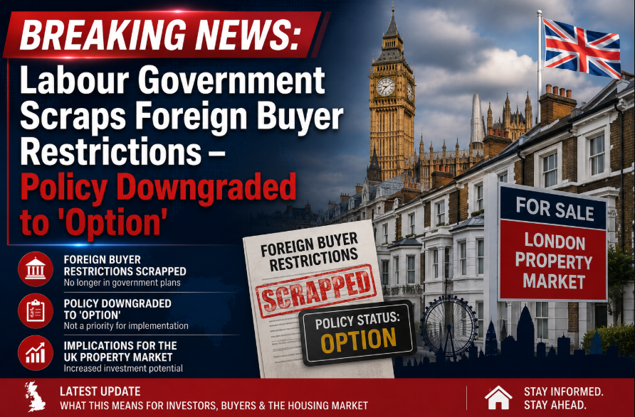 Labour Government Scraps Foreign Buyer Restrictions – Policy Downgraded to 'Option'